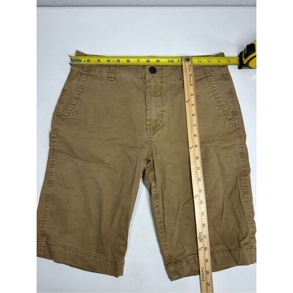 Aeropostale Mens Shorts Lot of 2 Size 30 Brown Bermuda Flat Front Chino - Picture 6 of 13